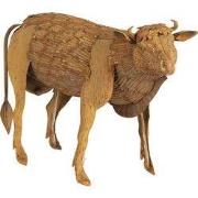 Clayre & Eef Decoratie Koe 42x18x35 cm Bruin IJzer