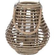 Clayre & Eef Windlicht Ø 26x28 cm Bruin Hout