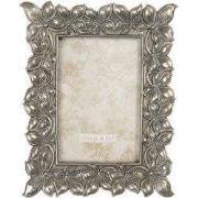 Clayre & Eef Fotolijst 10x15 cm Zilverkleurig Kunststof Bloemen