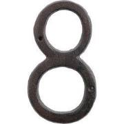 Clayre & Eef Cijfer 8 15 cm Bruin IJzer