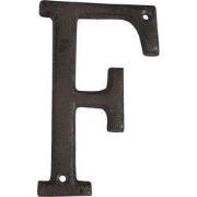 Clayre & Eef IJzeren Letter F 13 cm Bruin IJzer