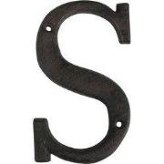 Clayre & Eef IJzeren Letter S 13 cm Bruin IJzer