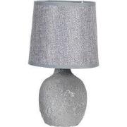 Clayre & Eef Tafellamp Ø 15x26 cm Grijs Keramiek