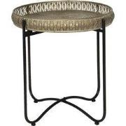 Clayre & Eef Bijzettafel Ø 49x52 cm Koperkleurig IJzer