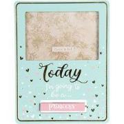 Clayre & Eef Fotolijst 15x10 cm Turquoise Hout