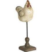 Clayre & Eef Beeld Kip 13x8x32 cm Beige Polyresin