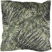 Clayre & Eef Sierkussen 43x43 cm Groen Synthetisch Bladeren