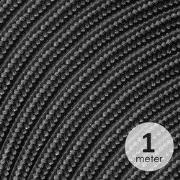 Strijkijzersnoer 3-aderig - per meter - zwart