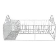 Clayre & Eef Droogrek 40x27x18 cm Wit IJzer