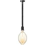 Home sweet home hanglamp Leonardo zwart Oval - amber
