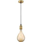 Home sweet home hanglamp Vintage brons Pear - amber