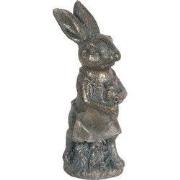 Clayre & Eef Beeld Konijn 11 cm Bruin Kunststof