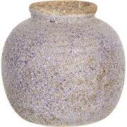 Clayre & Eef Vaas 8 cm Paars Keramiek