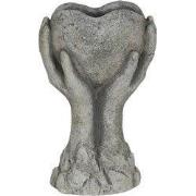 Clayre & Eef Bloempot 19x13x34 cm Grijs Steen