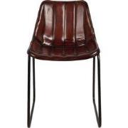 Clayre & Eef Eetkamerstoel 46x48x79 cm Bruin Leder