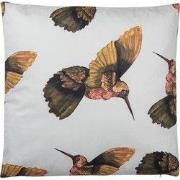 Clayre & Eef Sierkussen 45x45 cm Wit Beige Synthetisch Vogels