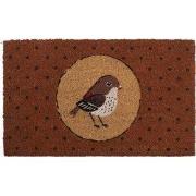 Clayre & Eef Deurmat Vogel 75x45 cm Bruin Kokos