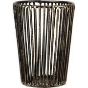 Clayre & Eef Theelichthouder Ø 10x14 cm Koperkleurig IJzer