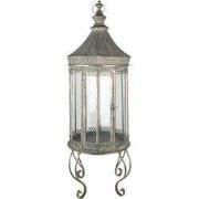 Clayre & Eef Lantaarn 103 cm Grijs Metaal