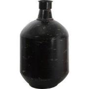 Clayre & Eef Vaas Ø 24x45 cm Zwart Metaal