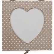 Clayre & Eef Opbergdoosje 20x20x7 cm Bruin Hout Hart