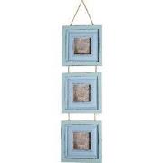 Clayre & Eef Fotolijst 7x7 cm Blauw MDF
