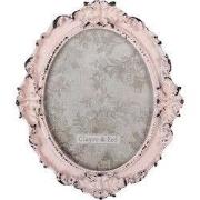 Clayre & Eef Fotolijst Roze Polyresin Bloemen