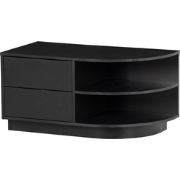 WOOOD Finca Tv Meubel Rond Rechts - Zwart - 40x78x40