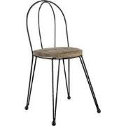 Clayre & Eef Plantentafeltje Stoel 23x22x45 cm Bruin Hout