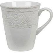 Clayre & Eef Mok 450 ml Wit Keramiek