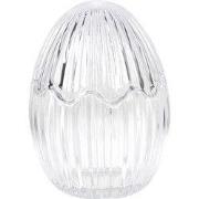 Clayre & Eef Glazen potje Ei Ø 9x12 cm Glas