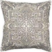 Clayre & Eef Kussenhoes 50x50 cm Grijs Groen Katoen