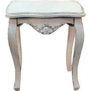 Clayre & Eef Bijzettafel 52x35x58 cm Wit Hout