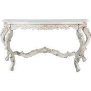 Clayre & Eef Sidetable 170x52x82 cm Wit Hout