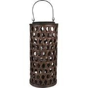 Clayre & Eef Windlicht Ø 19x40 cm Bruin Bamboe