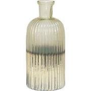 Clayre & Eef Vaas Ø 10x22 cm Groen Glas