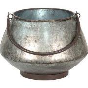 Clayre & Eef Planthouder ø 28x19 cm Grijs Metaal