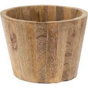 Clayre & Eef Bloempot Ø 18x13 cm Bruin Hout