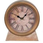 Clayre & Eef Tafelklok 17x20 cm Goudkleurig Hout