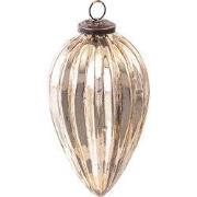 Clayre & Eef Kerstbal Ø 9 cm Goudkleurig Glas