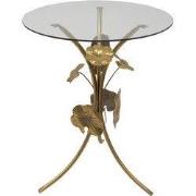 Clayre & Eef Bijzettafel Ø 60x76 cm Goudkleurig Metaal