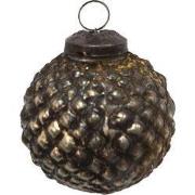 Clayre & Eef Kerstbal Ø 5 cm Bruin Glas