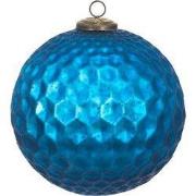 Clayre & Eef Kerstbal XL Ø 25 cm Blauw Glas