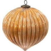 Clayre & Eef Kerstbal XL Ø 25 cm Goudkleurig Glas
