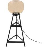 Clayre & Eef Vloerlamp 37x37x72 cm Zwart Bruin IJzer