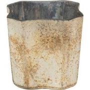 Clayre & Eef Theelichthouder 9x8x8 cm Goudkleurig Glas