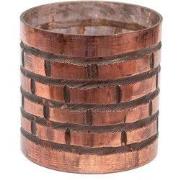 Clayre & Eef Theelichthouder Ø 13x13 cm Koperkleurig Glas