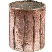 Clayre & Eef Theelichthouder Ø 11x13 cm Roze Glas