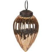 Clayre & Eef Kerstbal Ø 5 cm Goudkleurig Glas