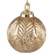 Clayre & Eef Kerstbal Ø 7 cm Goudkleurig Glas